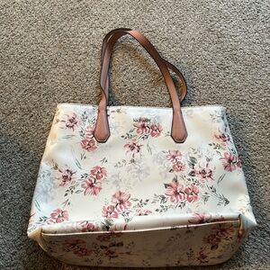 Nine West Floral Cream Tote Bag